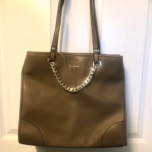 Karl Lagerfeld taupe colored tote